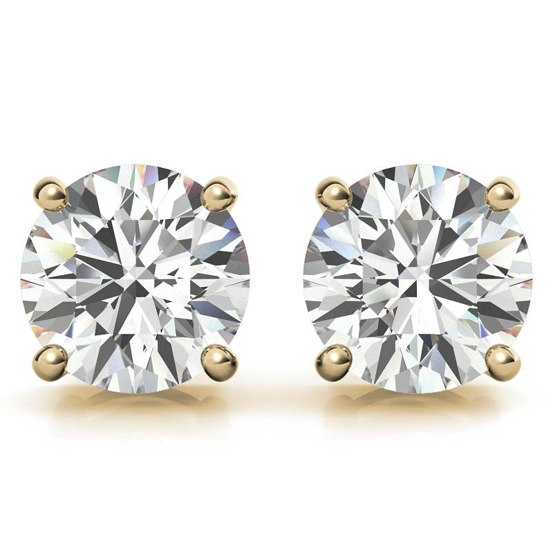 0.50 CTW Lab Diamond (G-VS) Stud Earrings in 14K Gold