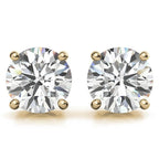 3.00 CTW Lab Diamond Stud Earrings | 14K Gold | G-VS Round Cut | AGI Certified