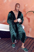 Men’s Robe with Hood Ultra-Soft Plush Comfort for Everyday Use