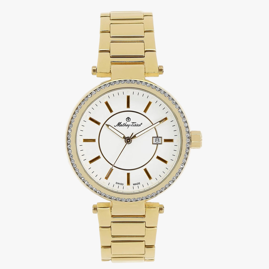 Mathey Tissot Classic Watch | Women | Stainless Steel + White Dial