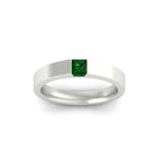 Half Bezel Solitaire Mens Engagement Ring