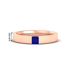 Half Bezel Solitaire Mens Engagement Ring