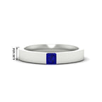 Half Bezel Solitaire Mens Engagement Ring