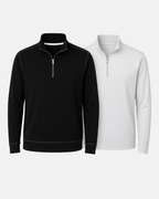 Buki Cinqo Travel Half Zip 2-Pack | Black/White