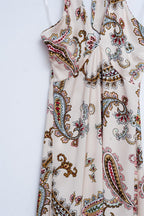 Halter Neck Maxi Dress in Paisley Print