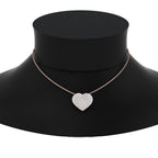 Heart Cluster Diamond Pendant