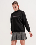 High Neck Sweatshirt in Black