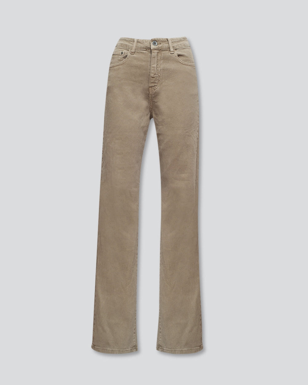 High Rise Slouchy Mom Jeans in Beige