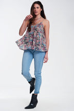 High-Waisted Jeans with Glitter