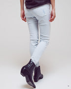 High Waisted Skinny Jeans in Light Blue