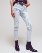 High Waisted Skinny Jeans in Light Blue