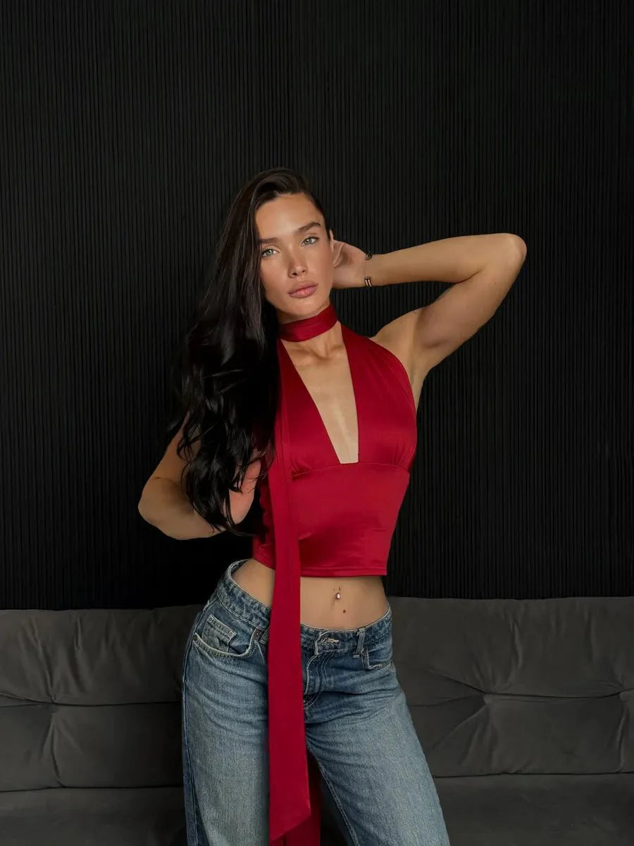Hilda Stitching Top with Unique Stitch Design