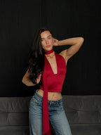 Hilda Stitching Top with Unique Stitch Design