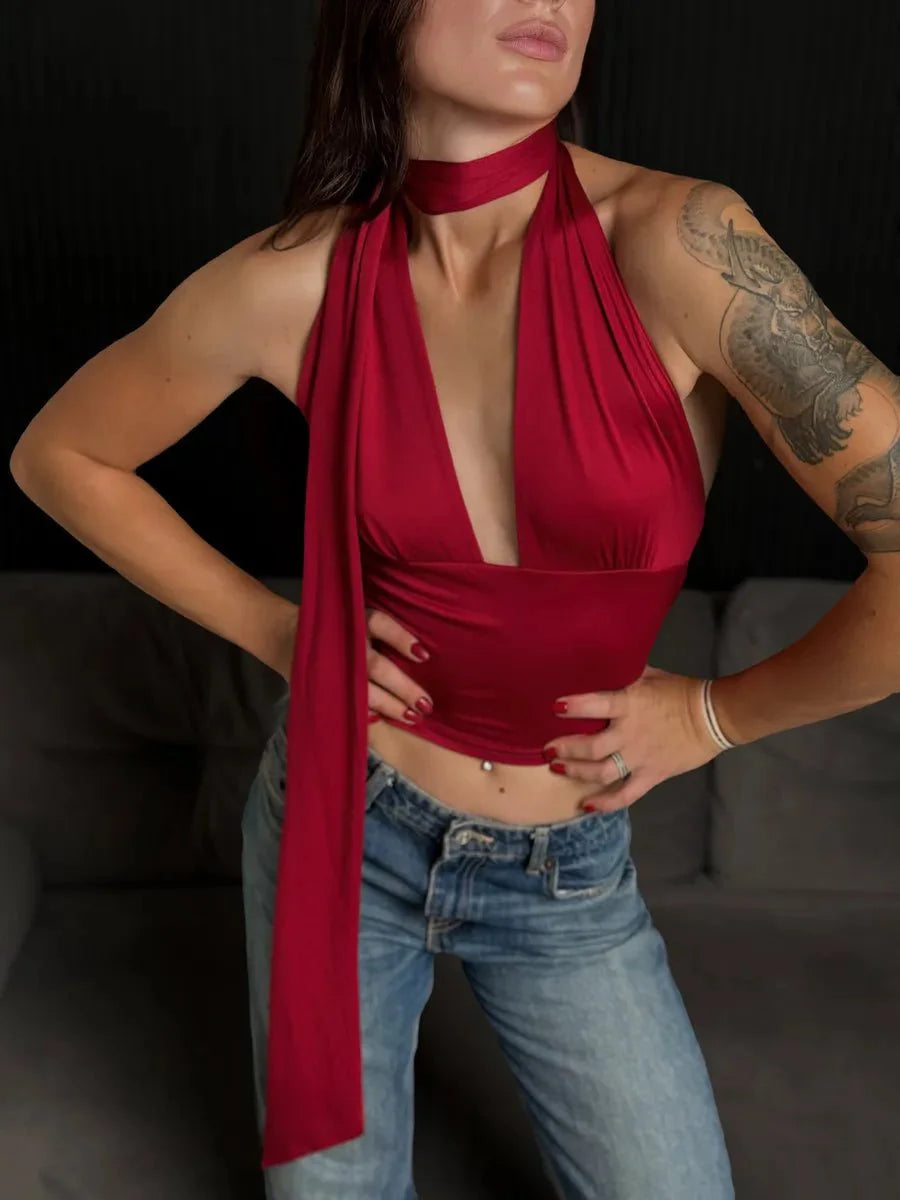 Hilda Stitching Top with Unique Stitch Design