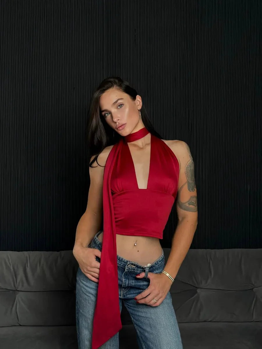 Hilda Stitching Top with Unique Stitch Design