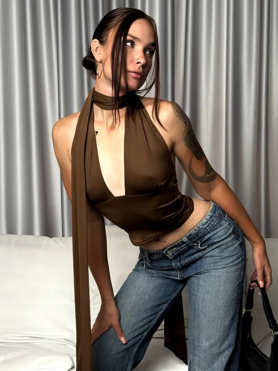 Hilda Stitching Top with Unique Stitch Design