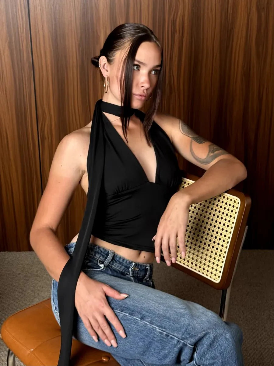 Hilda Stitching Top with Unique Stitch Design