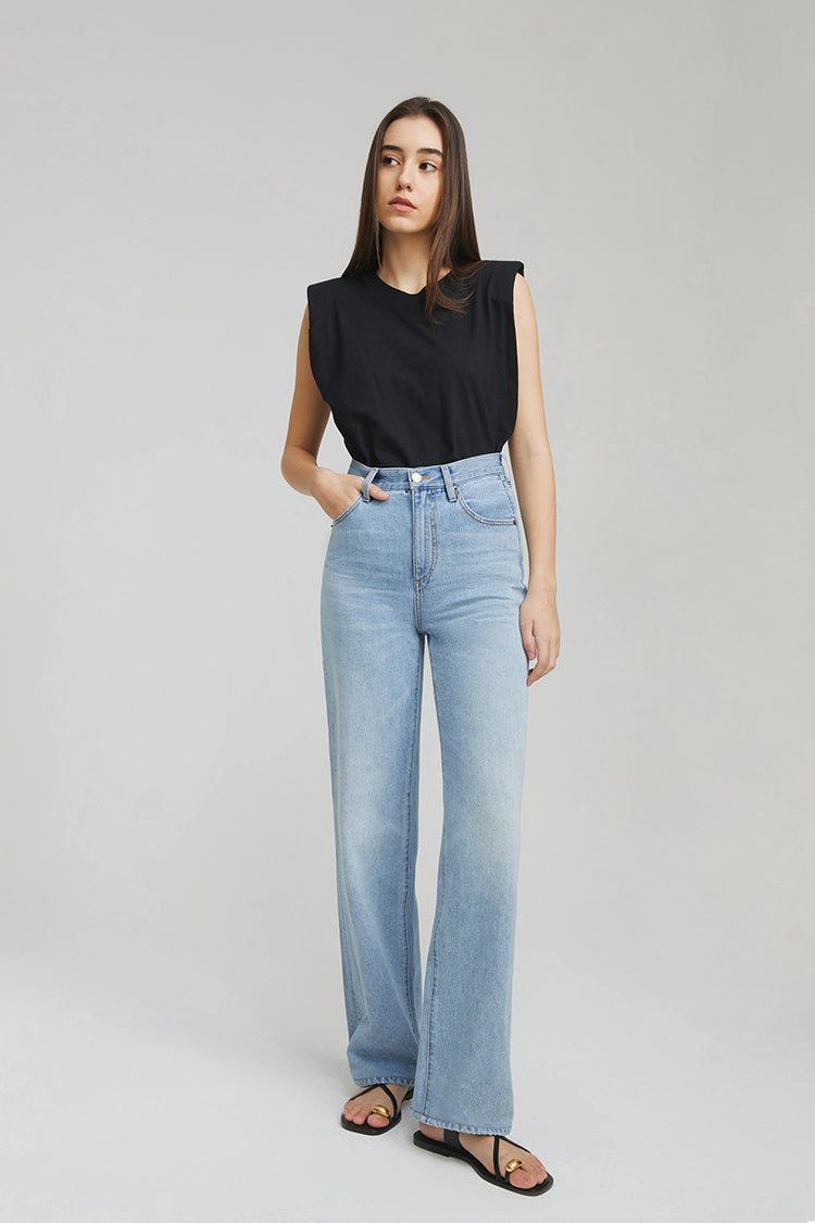 Coney Island Whitefish High Rise Wide Jeans | HJ007