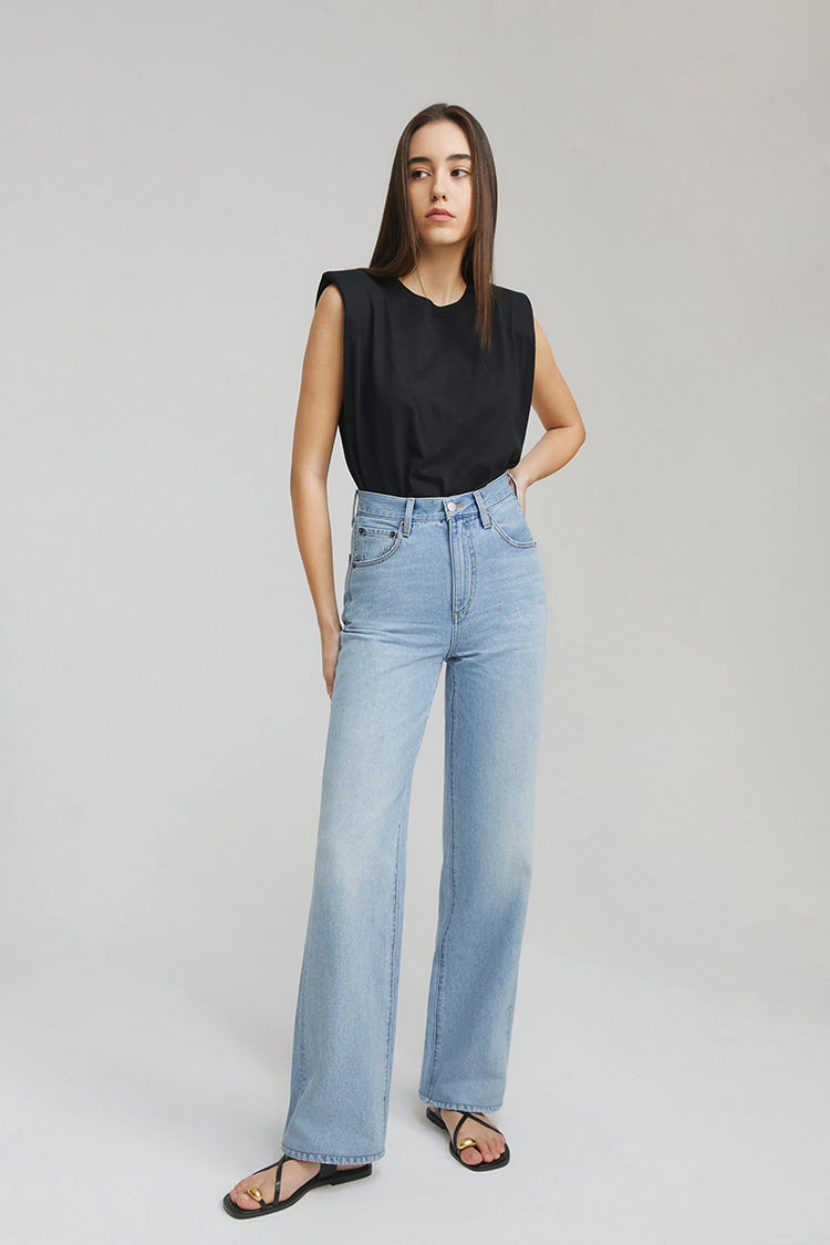 Coney Island Whitefish High Rise Wide Jeans | HJ007