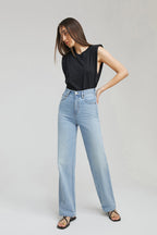 Coney Island Whitefish High Rise Wide Jeans | HJ007