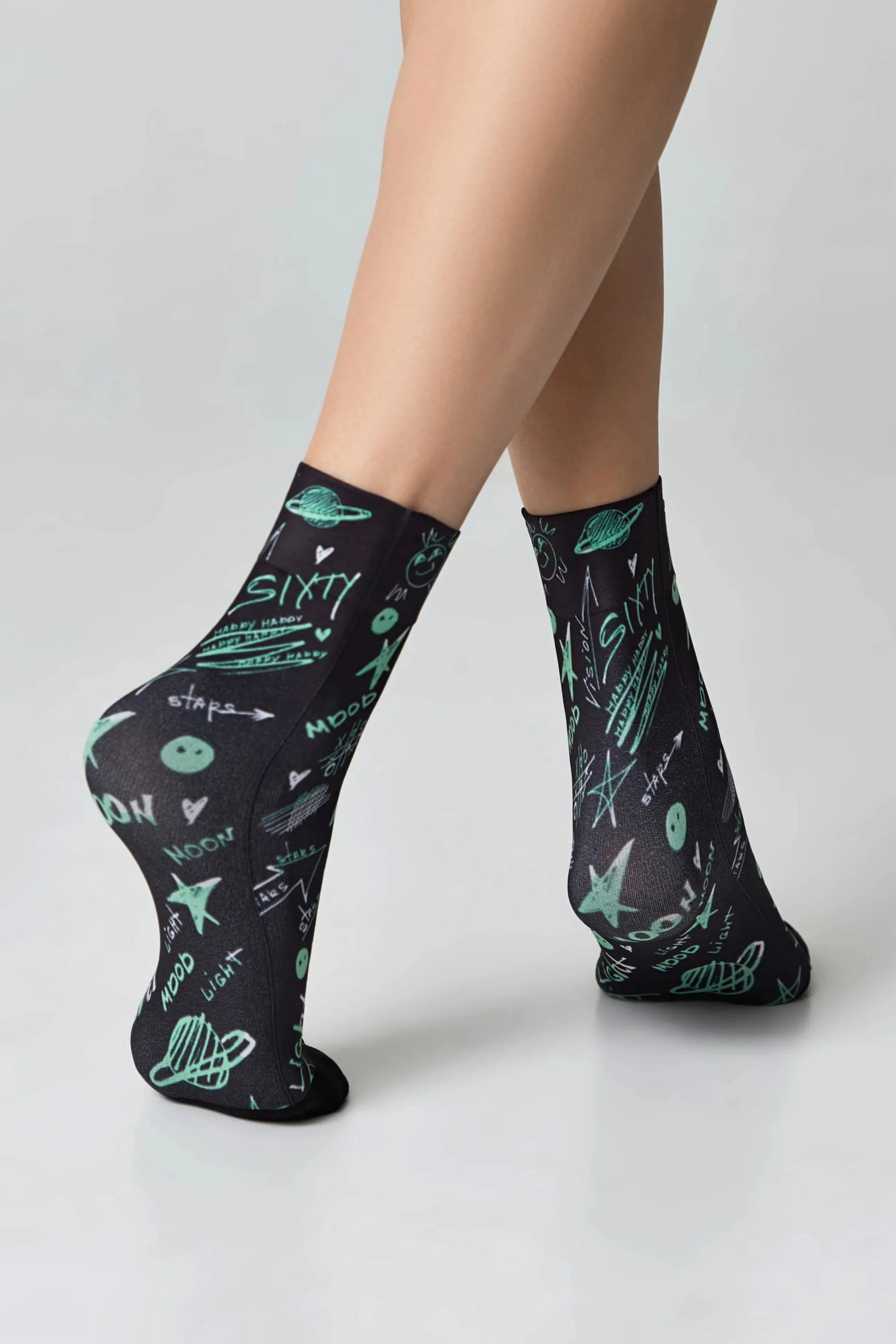 Dense Socks Conte Fantasy 913 'Moon' Pattern
