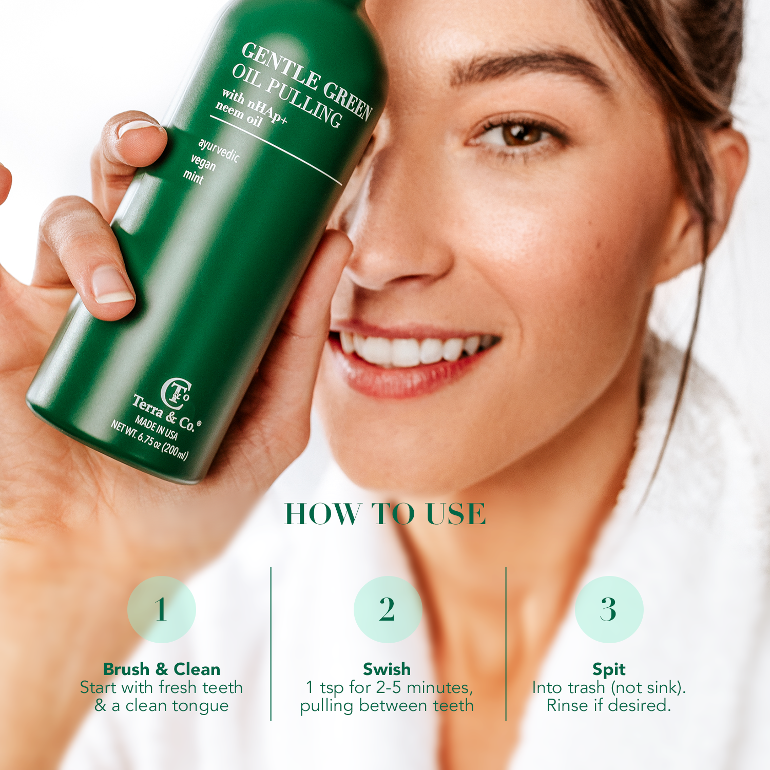 Gentle Green Oil Pulling Mouthwash | Enamel Support & Gum Health