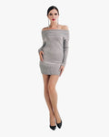 Evelyn Belluci Grey Sweater Dress