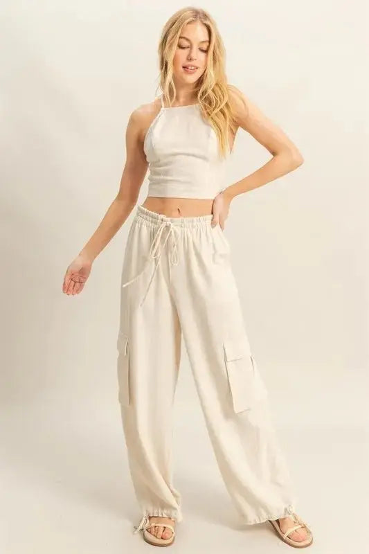 Crop Top Cargo Set