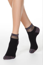 Cotton Ankle Socks Conte Active 207 with Lurex