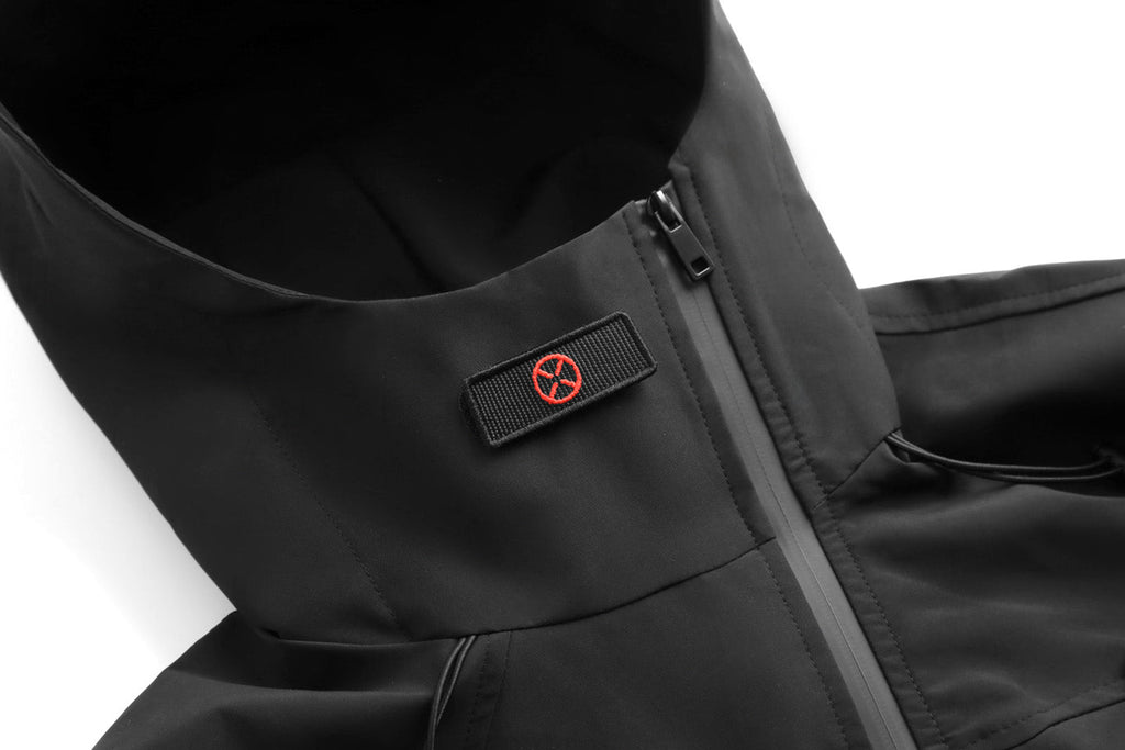 Black Techwear Functional Jacket | IBJ514