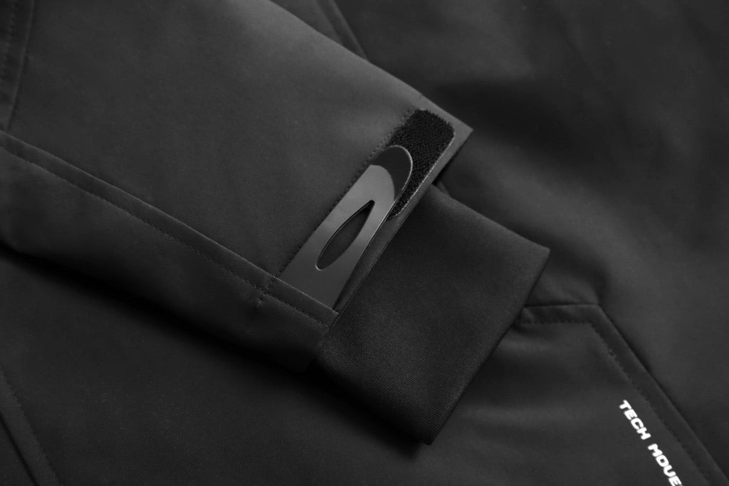 Black Techwear Functional Jacket | IBJ514