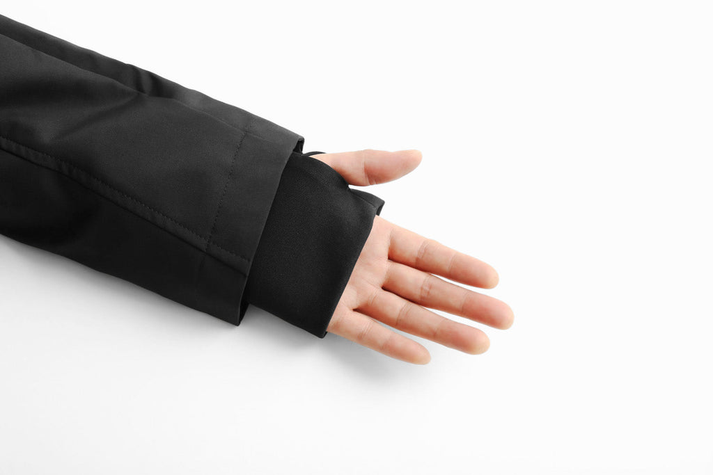 Black Techwear Functional Jacket | IBJ514