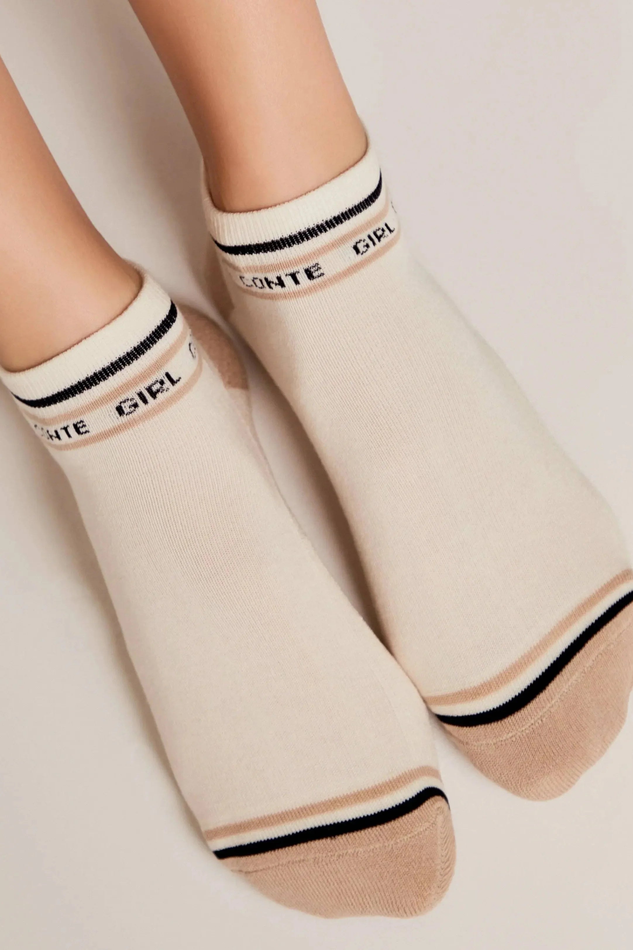 Cotton Ankle Socks Conte Active 572 | Terry Foot
