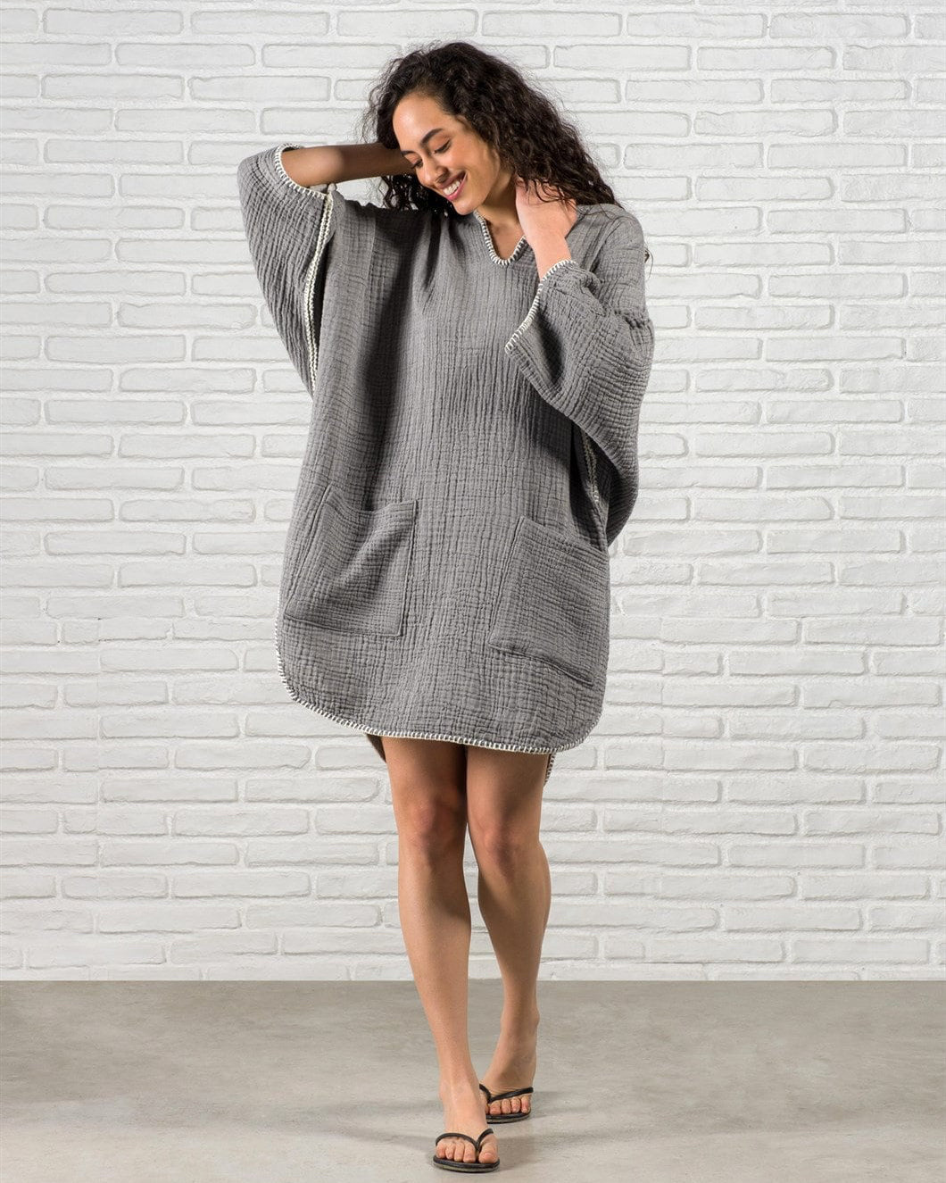 Organic Cotton Boho Surf Poncho