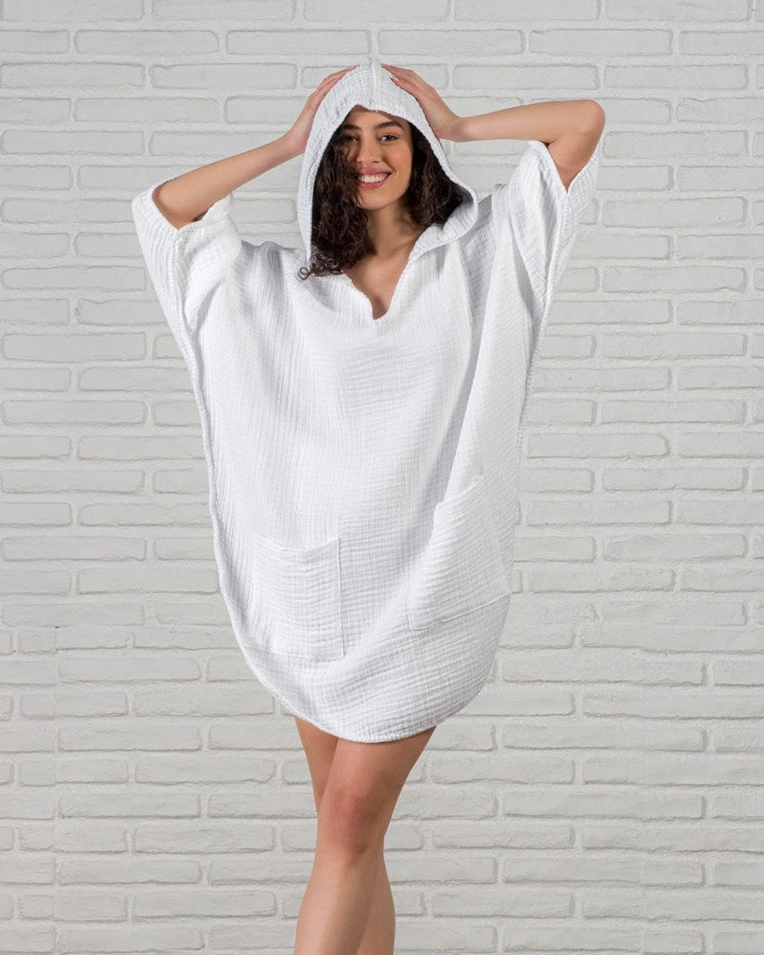 Organic Cotton Boho Surf Poncho