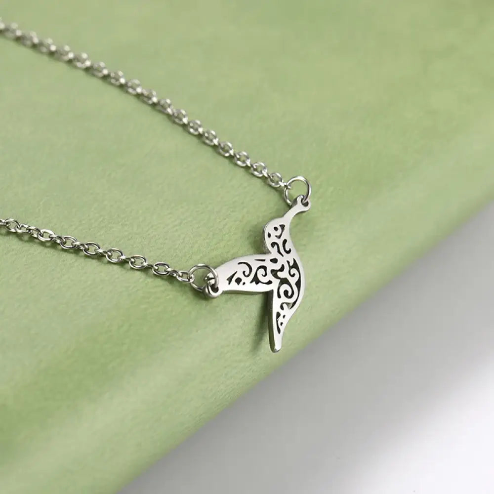 I'll Fly Away Necklace Silver