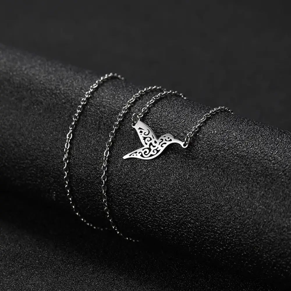 I'll Fly Away Necklace Silver