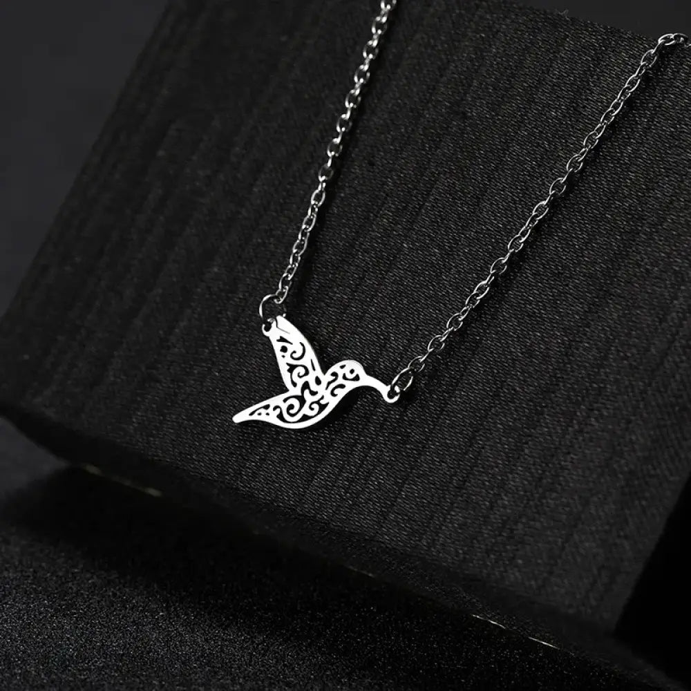I'll Fly Away Necklace Silver