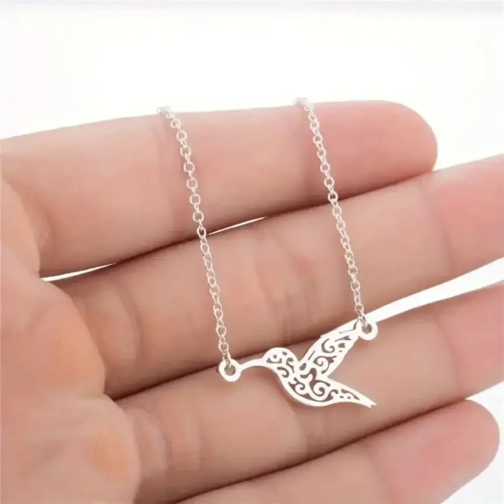 I'll Fly Away Necklace Silver