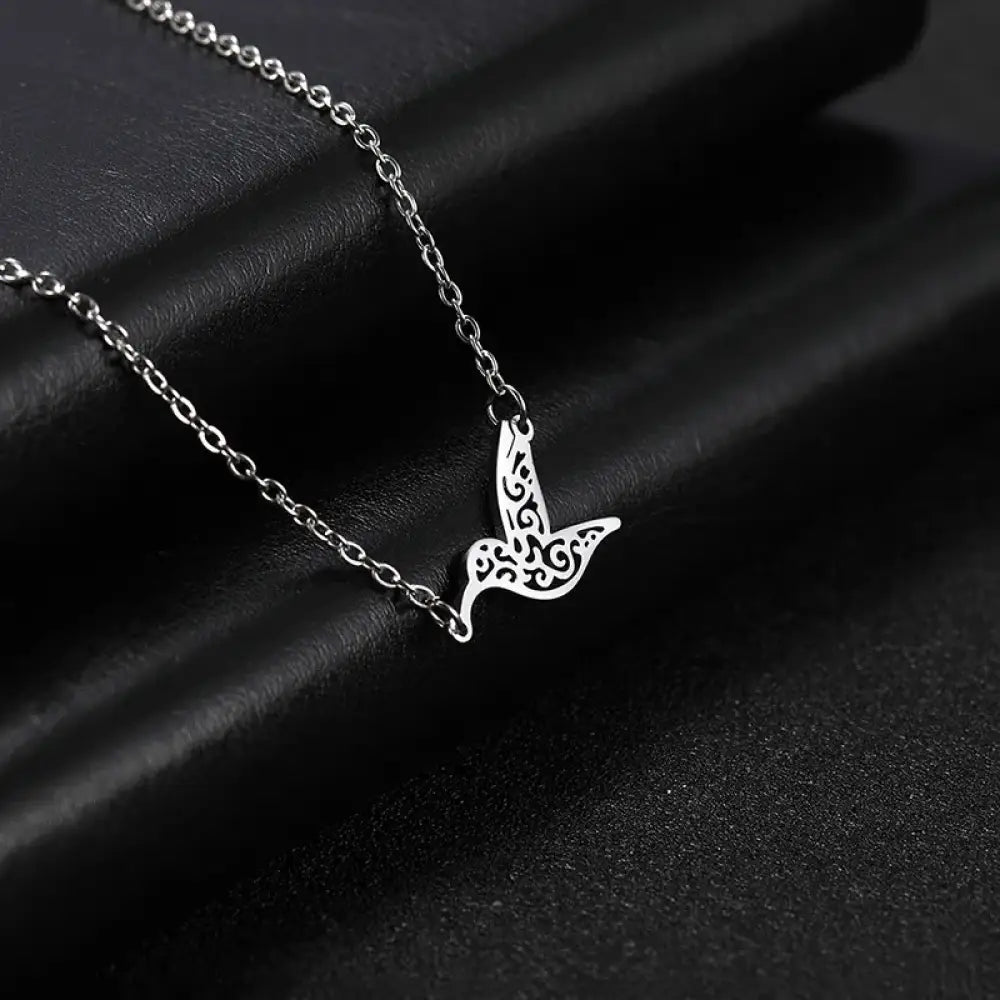 I'll Fly Away Necklace Silver
