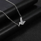 I'll Fly Away Necklace Silver