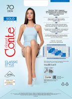 Conte Solo Tights 70 Den | Reinforced Torso
