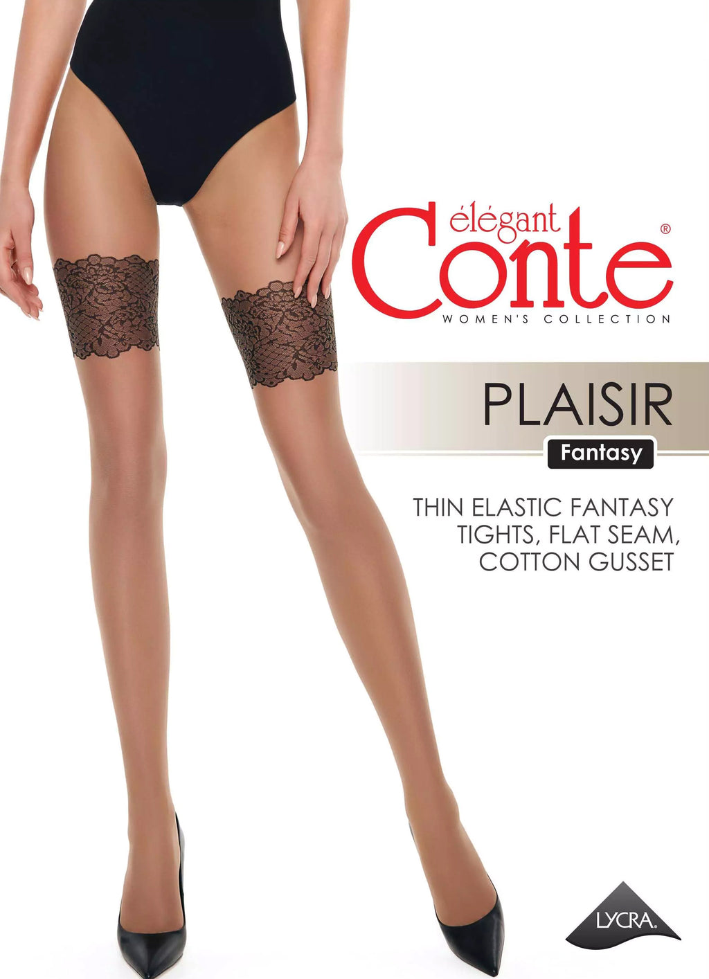 Fantasy Tights Conte Plaisir with Stockings Imitation
