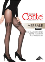 Fantasy Tights Conte Versale with Openwork Stockings Imitation