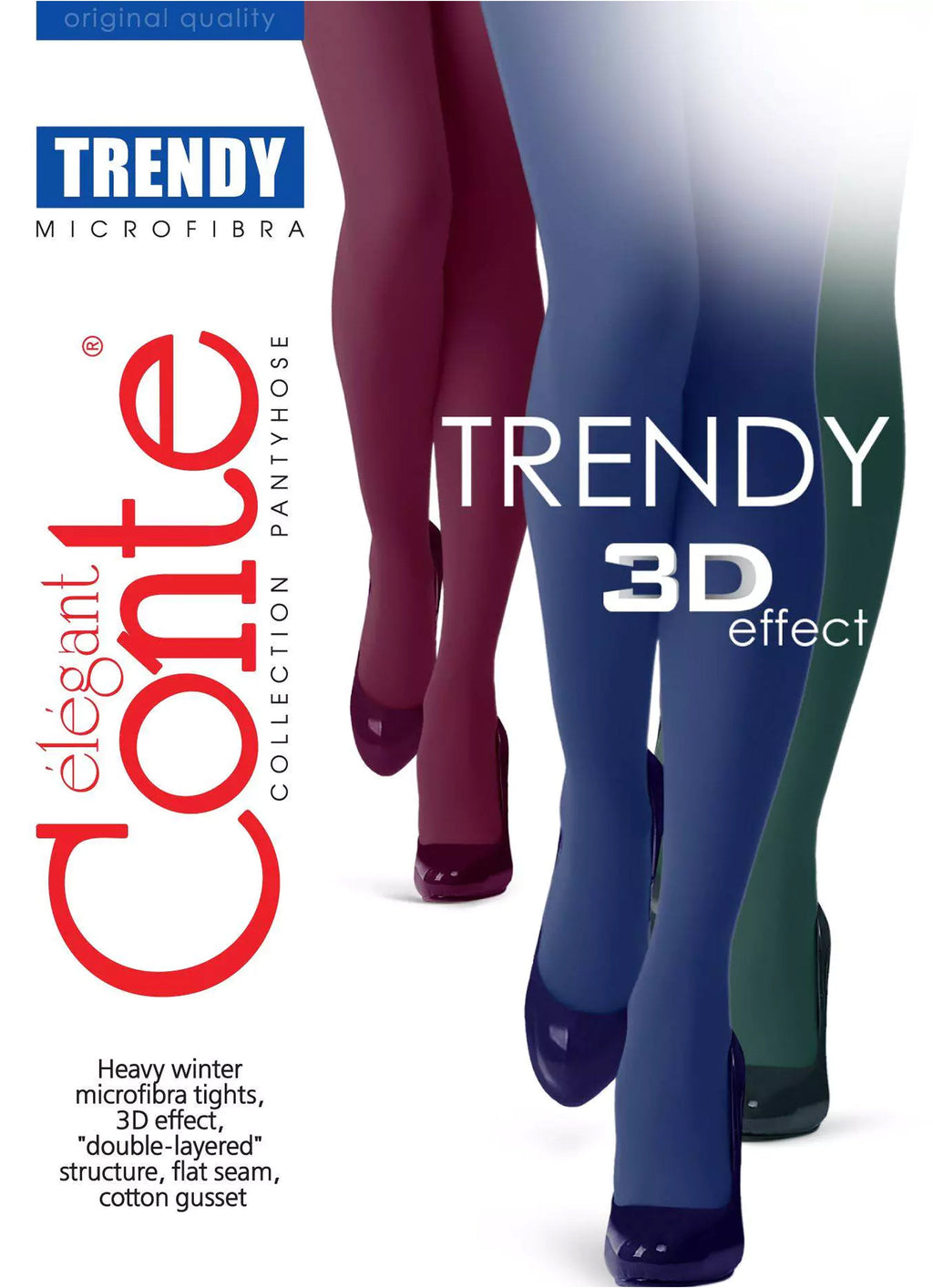 Conte Trendy Tights 150 Den | Microfiber 3D Effect