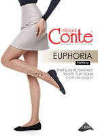 Conte Euphoria Fantasy Tights | Voluminous Flock Pattern