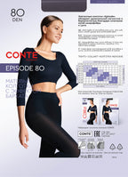 Conte Episode Tights 80 Den | Microfibra Matte Opaque