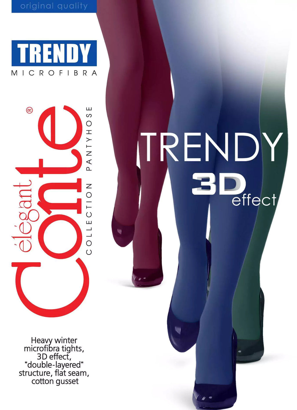 Conte Trendy Tights 150 Den | Microfiber 3D Effect