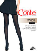 Conte Fantasy Tights Twist | Openwork Geometric Pattern "Diamonds"