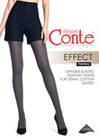 Conte Effect Fantasy Tights | Melange Triangle